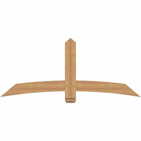Ekena Millwork Bellingham Timber Gable Bracket, Western Red Cedar, 72"W x 30"H x 1 1/2"D x 5 1/2"F, 10/12 Pitch GBW072X30X0206BEL00SWR